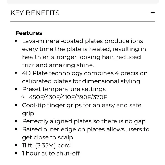 LAVA 4D Hairstyling Iron - White - Picture 7 of 8